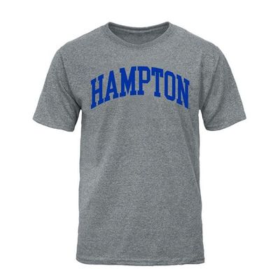 Barnesmith Hampton University HU Pirates Short Sleeve Adult Unisex T-Shirt, Classic, Charcoal Grey, X-Large