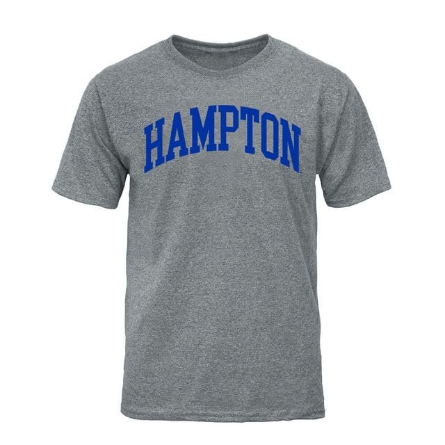 Barnesmith Hampton University HU Pirates Short Sleeve Adult Unisex T-Shirt, Classic, Charcoal Grey, X-Large