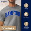 Barnesmith Hampton University HU Pirates Short Sleeve Adult Unisex T-Shirt, Classic, Charcoal Grey, X-Large view 3