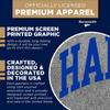 Barnesmith Hampton University HU Pirates Short Sleeve Adult Unisex T-Shirt, Classic, Charcoal Grey, X-Large view 4