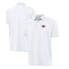 Antigua Men's White Kansas City Chiefs Reprocess Polo view 1