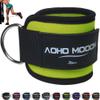 AOHO MOOON Comfortable Adjustable Ankle Straps for Cable Machines Women, Gym Workout Leg Strap, Ankle Cuffs for Glute Workouts, Foot Straps for Kickback (Single, Green)