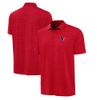 Antigua Men's Heather Red Houston Texans Layout Polo view 1