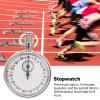 Mechanical Stop Watch, Stainless Steel Handheld Stopwatch Mechanical Round Sports Stopwatch Physics Teaching Equipment for Running Timer view 4
