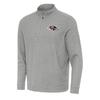 Antigua Men's Heather Gray Baltimore Ravens Subtle Quarter-Zip Top view 1