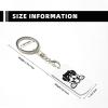 Wxenaiedk Rottweiler Dog Keychain For Rectangle Carabiner With Keyring Clips For Car Keys view 4