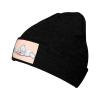 MULIHU Drowsy Cute Cartoon Bear Beanie Hat for Men Women Winter Warm Knit Hats Ski Hat Skull Cap Black view 1