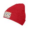 MULIHU Happy Halloween Seamless Pattern Beanie Hat for Men Women Winter Warm Knit Hats Ski Hat Skull Cap Red