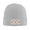 MULIHU Happy Halloween Seamless Pattern Beanie Hat for Men Women Winter Warm Knit Hats Ski Hat Skull Cap Gray view 2