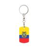 Wxenaiedk National Symbols Of Colombia Flag Keychain For Rectangle Carabiner With Keyring Clips For Car Keys view 1