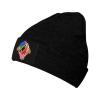 Hand Tear Flag of Saint Kitts and Nevis Beanie Hat for Men Women Winter Warm Knit Hats Ski Hat Skull Cap Black view 1