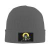 Astronauts Read Newspapers While Sitting On The Moon's Toilet Beanie Hat for Men Women Winter Warm Knit Hats Ski Hat Skull Cap Deep Heather view 2