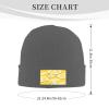 MULIHU Lemon Fruit Seamless Pattern Beanie Hat for Men Women Winter Warm Knit Hats Ski Hat Skull Cap view 3