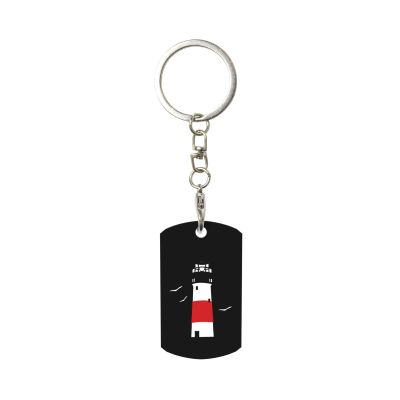 Wxenaiedk Lighthouse Bird Keychain For Rectangle Carabiner With Keyring Clips For Car Keys