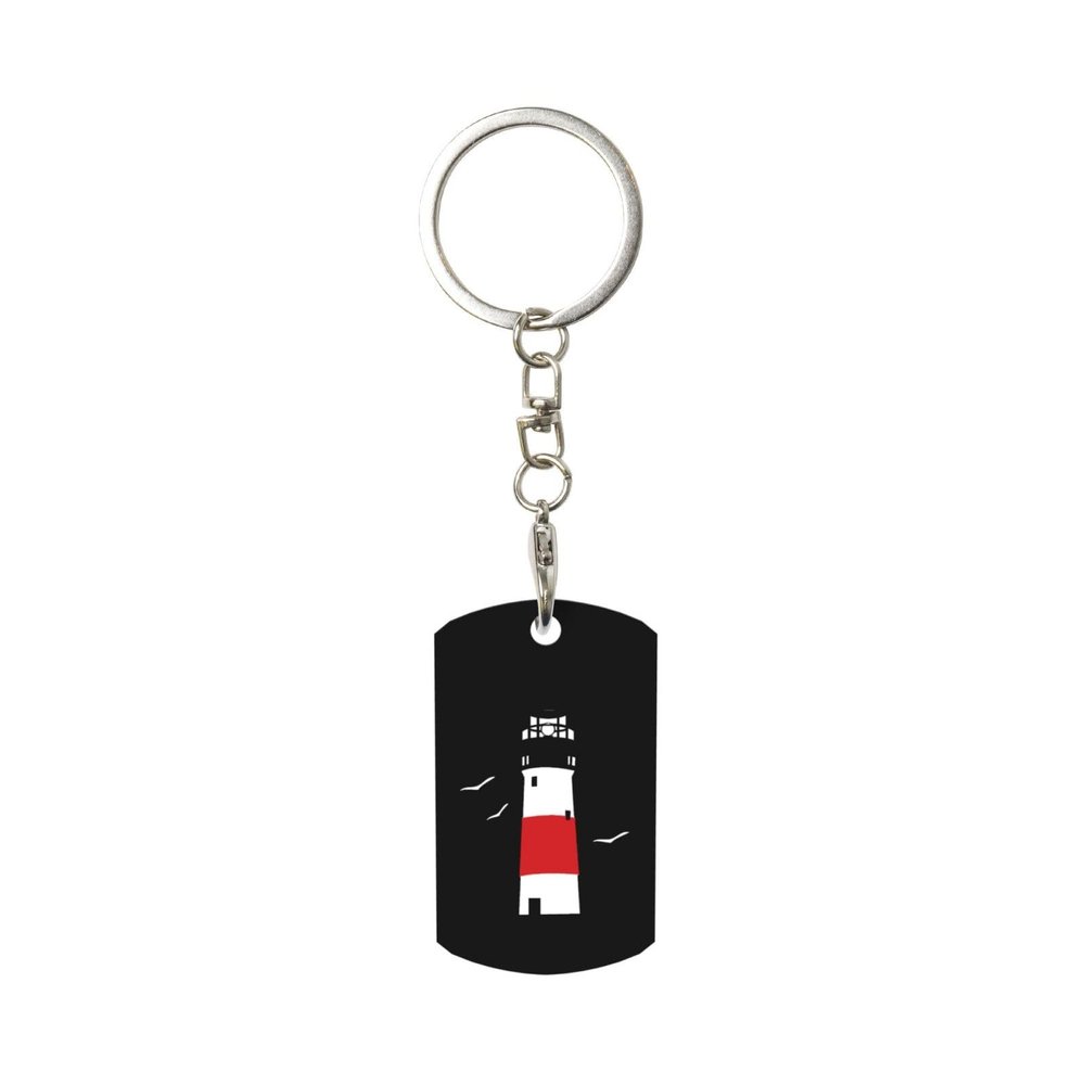 Wxenaiedk Lighthouse Bird Keychain For Rectangle Carabiner With Keyring Clips For Car Keys