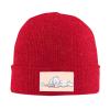 MULIHU Drowsy Cute Cartoon Bear Beanie Hat for Men Women Winter Warm Knit Hats Ski Hat Skull Cap Red view 2