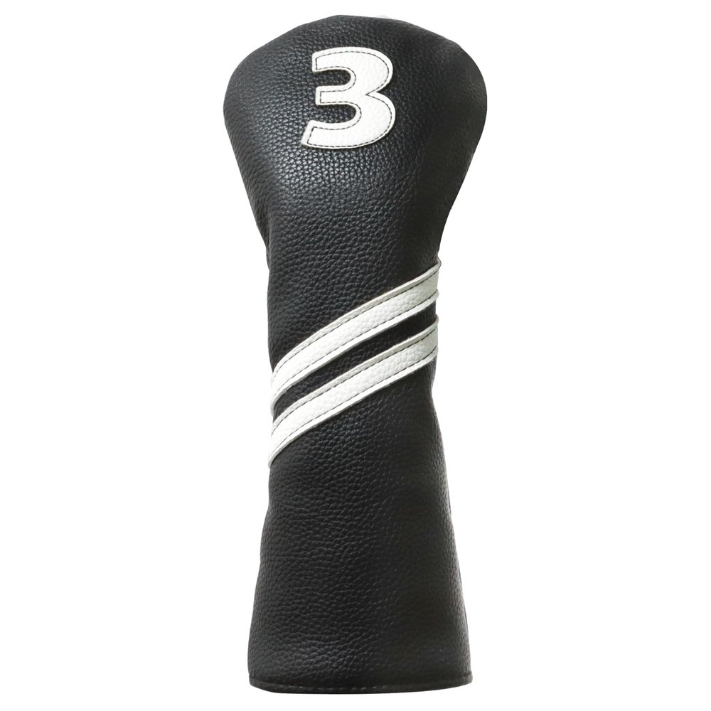 3 Wood Head Cover,PU Leather Fairway Wood Headcovers for Golf Clubs Women Men