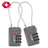 TSA Accepted Luggage Travel Lock, Set-Your-Own Combination Lock for School Gym Locker, Luggage Suitcase Baggage Locks, Filing Cabinets, Toolbox, Case (Slate Gray, 2 Pack) view 2