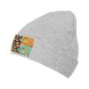 MULIHU Halloween Scary Donut Seamless Pattern Beanie Hat for Men Women Winter Warm Knit Hats Ski Hat Skull Cap Gray