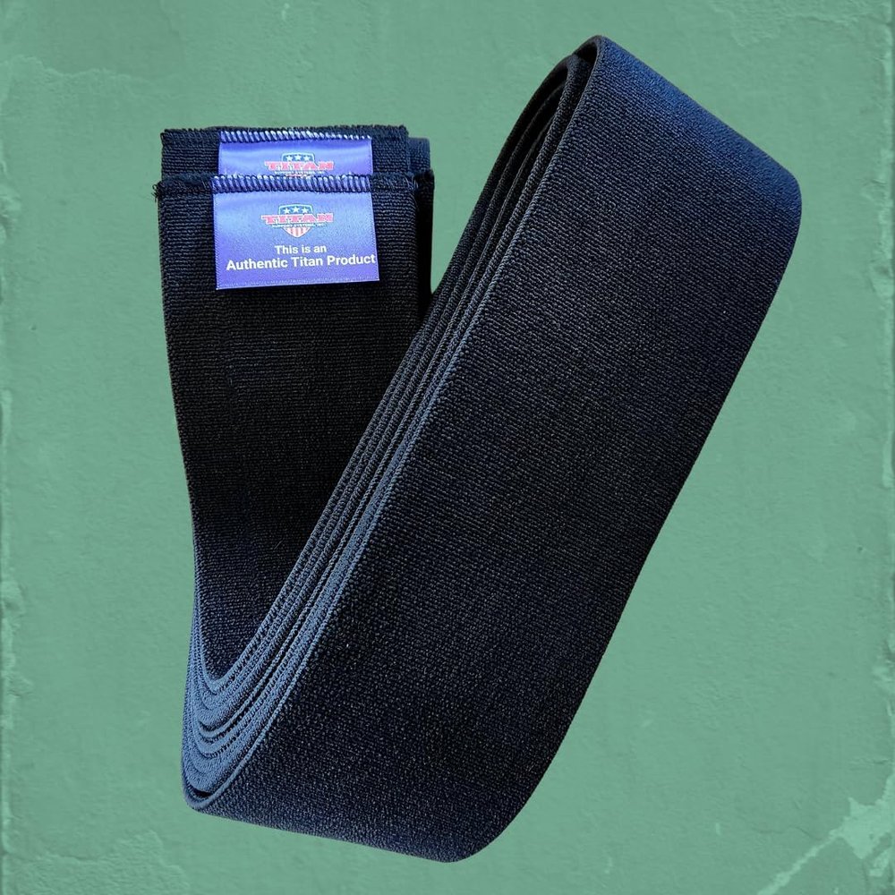Lifting Large Titan Diablo Powerlifting Knee Wraps - 2 Meter Pair - The Strongest Knee Wraps in The World