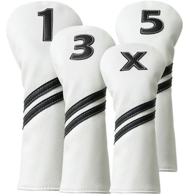 Golf Club Covers,4pcs Golf Head Covers for Woods and Driver Fairway Hybrids for Golf Clubs Women Men