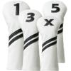 Golf Club Covers,4pcs Golf Head Covers for Woods and Driver Fairway Hybrids for Golf Clubs Women Men view 1