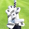 Golf Club Covers,4pcs Golf Head Covers for Woods and Driver Fairway Hybrids for Golf Clubs Women Men view 2