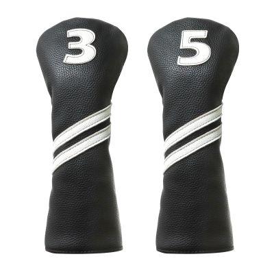 3 5 Wood Head Cover,PU Leather Fairway Wood Headcovers for Golf Clubs Women Men
