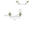 Pierced Owl ASTM F-136 Implant Grade Titanium Internally Threaded Spike Tops Flat Surface Barbell (Black) view 2