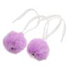 BELLIFFY 2pcs Roller Skates Fluffy Pompoms Laces Ice Skating Pom Poms for Boys and Girls Bell Decorative Ball
