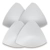 Brayx Bra Pads Inserts for Sports Bra, Swimsuit and Dress: Lightweight, Removable, Water Resistant, Machine Washable, White, G, 4 Pads view 1