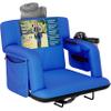 Reclining Stadium Seats for Bleachers with Back Support  Wide Bleacher Chair Cushion, Armrests, Large Pockets, and Multiple Safety Features  Best Stadium Seat Chairs for Camping, Kayak Backs & More view 1