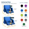 Reclining Stadium Seats for Bleachers with Back Support  Wide Bleacher Chair Cushion, Armrests, Large Pockets, and Multiple Safety Features  Best Stadium Seat Chairs for Camping, Kayak Backs & More view 3