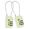 TSA Accepted Luggage Travel Lock, Set-Your-Own Combination Lock for School Gym Locker, Luggage Suitcase Baggage Locks, Filing Cabinets, Toolbox, Case (Mint Green, 2 Pack) view 1
