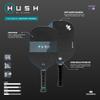 Diadem Hush | Quiet Pickleball Paddle, Double Thermoformed, Carbon Fiber Core, Power, Precision, Anti-Dampening Kraibon Technology (Purple) view 4