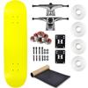 Moose Complete Skateboard Neon Yellow 7.5" with Silver Trucks and White Wheels view 1