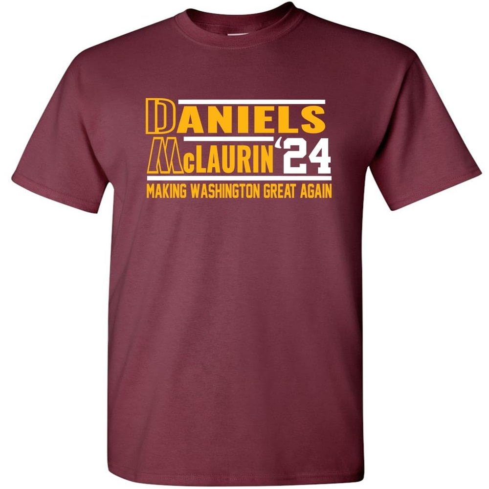 ConeMabel Jayden Daniels Terry McLaurin Washington 2024 Shirt T-Shirt Toddler 4T Maroon