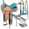 Empire Saddlery Western Leather Premium Adult Horse Saddle Size 14" to 18" Inches Seat (ES_19 (18) view 1