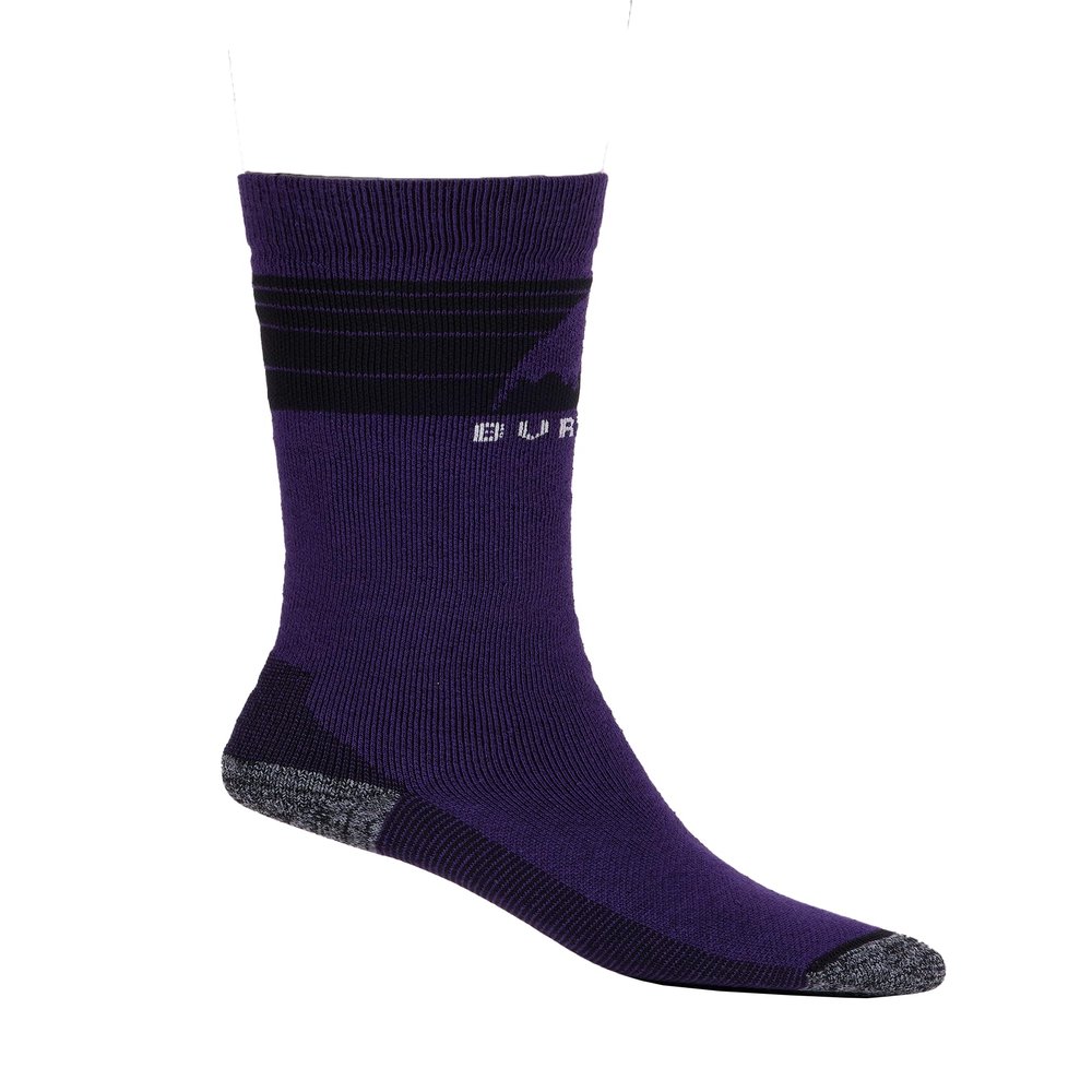 Burton Kids' Emblem Midweight Socks, Imperial Purple, XSS
