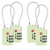 TSA Accepted Luggage Travel Lock, Set-Your-Own Combination Lock for School Gym Locker, Luggage Suitcase Baggage Locks, Filing Cabinets, Toolbox, Case (Mint Green, 4 Pack) view 1