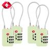 TSA Accepted Luggage Travel Lock, Set-Your-Own Combination Lock for School Gym Locker, Luggage Suitcase Baggage Locks, Filing Cabinets, Toolbox, Case (Mint Green, 4 Pack) view 2