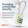 TSA Accepted Luggage Travel Lock, Set-Your-Own Combination Lock for School Gym Locker, Luggage Suitcase Baggage Locks, Filing Cabinets, Toolbox, Case (Mint Green, 4 Pack) view 3