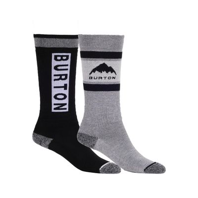 Burton Kids' Weekend Midweight Socks (2 Pack), True Black, SM