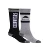 Burton Kids' Weekend Midweight Socks (2 Pack), True Black, SM view 1