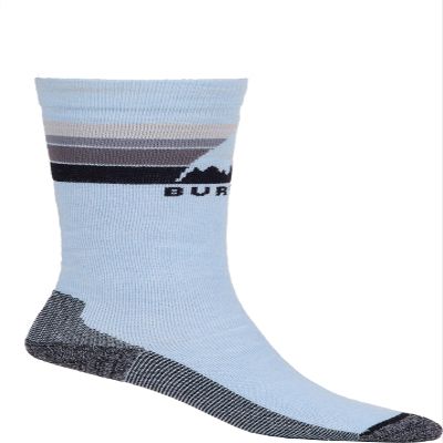 Burton Kids' Emblem Midweight Socks, Dusty Blue, XSS