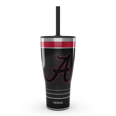 Tervis Traveler Alabama Crimson Tide - Night Game Triple Walled Insulated Tumbler Travel Cup Keeps Drinks Cold & Hot, 30oz with straw, Stainless Steel