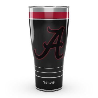Tervis Traveler Alabama Crimson Tide - Night Game Triple Insulated Tumbler Travel Cup Keeps Drinks Cold & Hot, 30oz, Stainless Steel