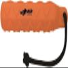 Banded HexaBumper  Floating Dog Training Dummy with Hex Design & Throw Rope (6, Orange, 2" Diameter) view 3