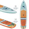 ISLE & Tommy Bahama Switch Inflatable Hybrid Kayak-Stand Up Paddle Board | 2in1 Bundle, Incl. Seat, Paddle, Pump, Travel Bag | 11.6 x 35.5 x 6 in - Max. 425 lbs - Sunset view 2