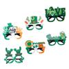 CAJDEOPYE 6pcs Glasses St. 's Day Eyeglasses Props Shamrock Felt Glasses Shamrock Eyeglasses Glasses for St. 's Day Funny Eyeglasses St. 's Day Decorations/190 view 1